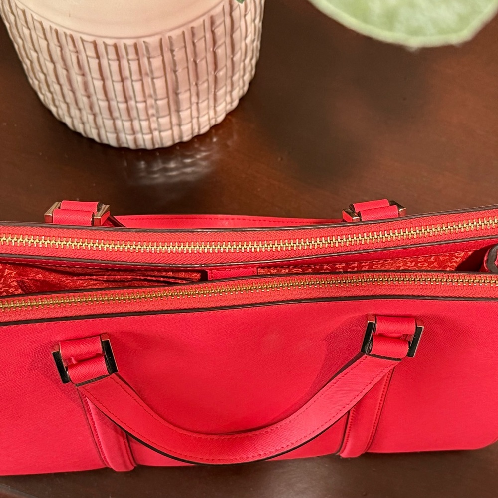 Kate Spade Coral Satchel Structured Bag Handbag Purse - Picture 3 of 6